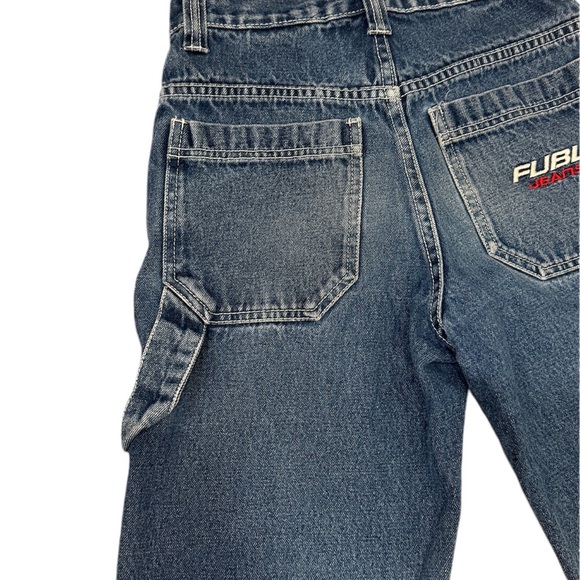 Y2K 2000s Vintage Fubu Carpenter Women Denim Jeans Size 26 - Picture 6 of 10